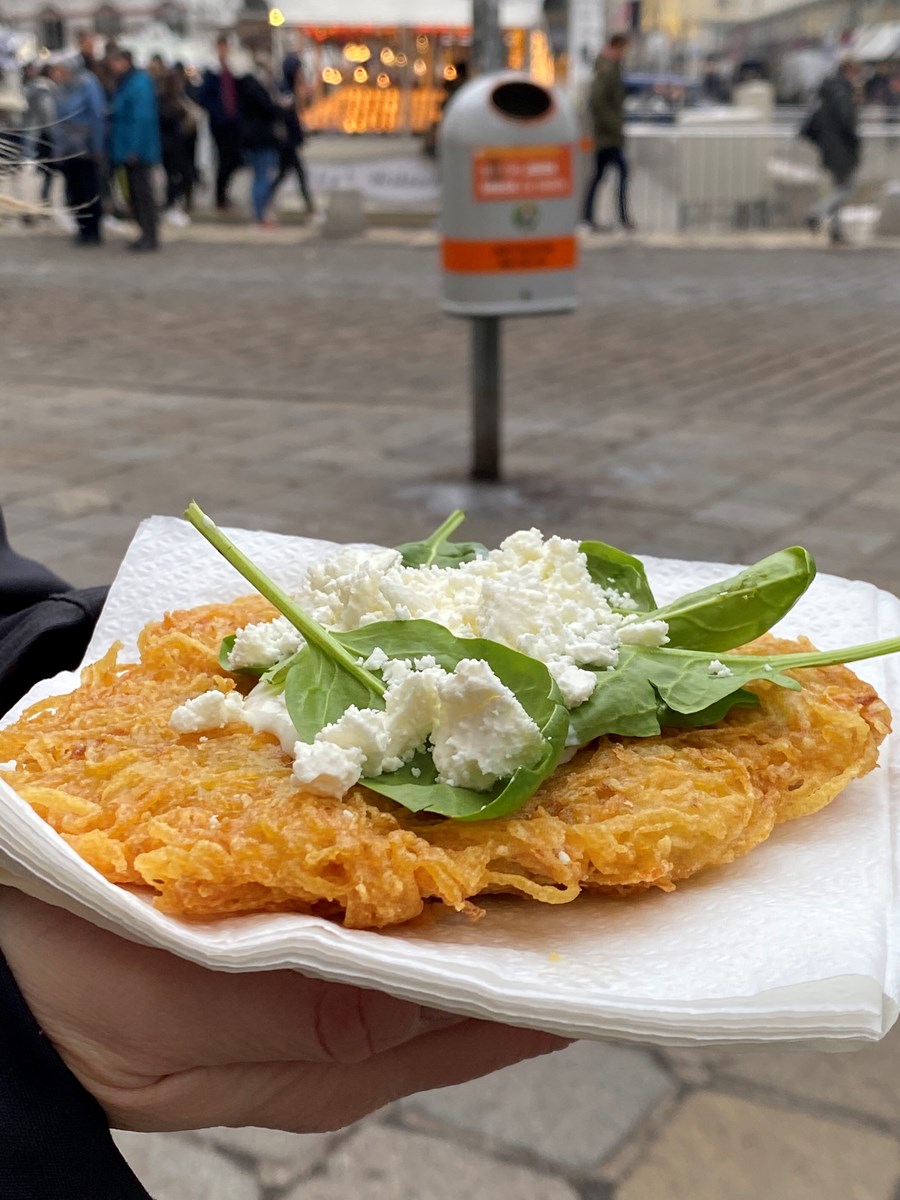 Kartöfluröstí og Sacherterta