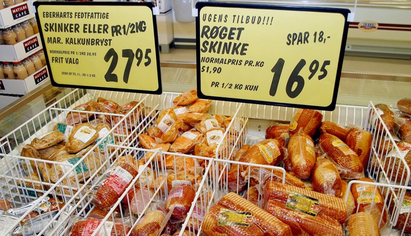 43 tonn af unnum kjötvörum fluttar inn