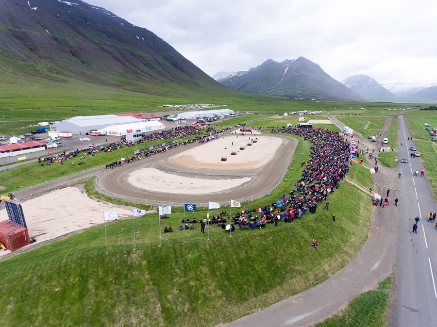Landsmót hestamanna fór síðast frá á Hólum árið 2016.