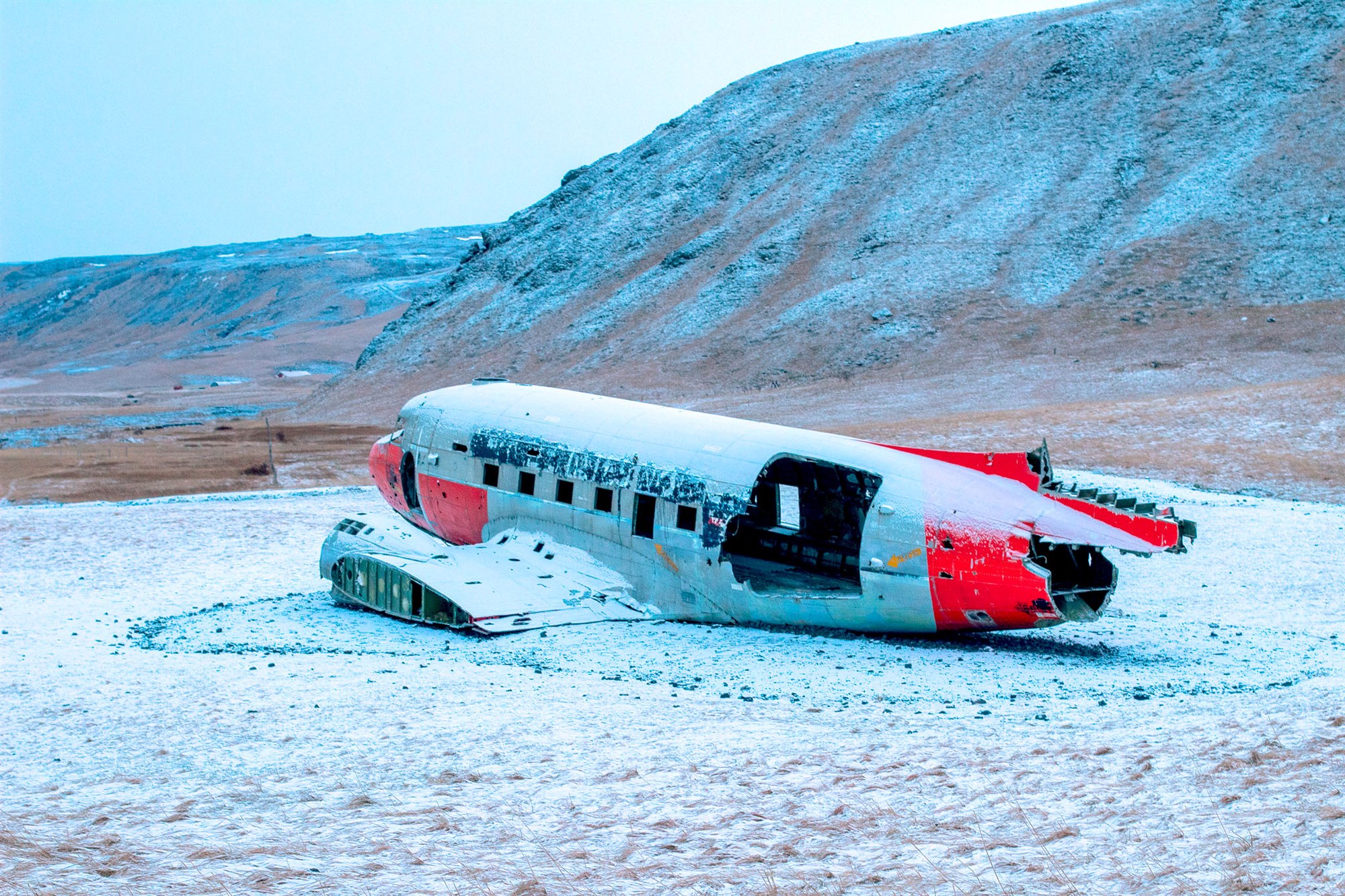 Flugvélarflak í Eyvindarholti