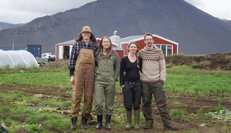 Ungt par kaupir landið og garðyrkjustöðina