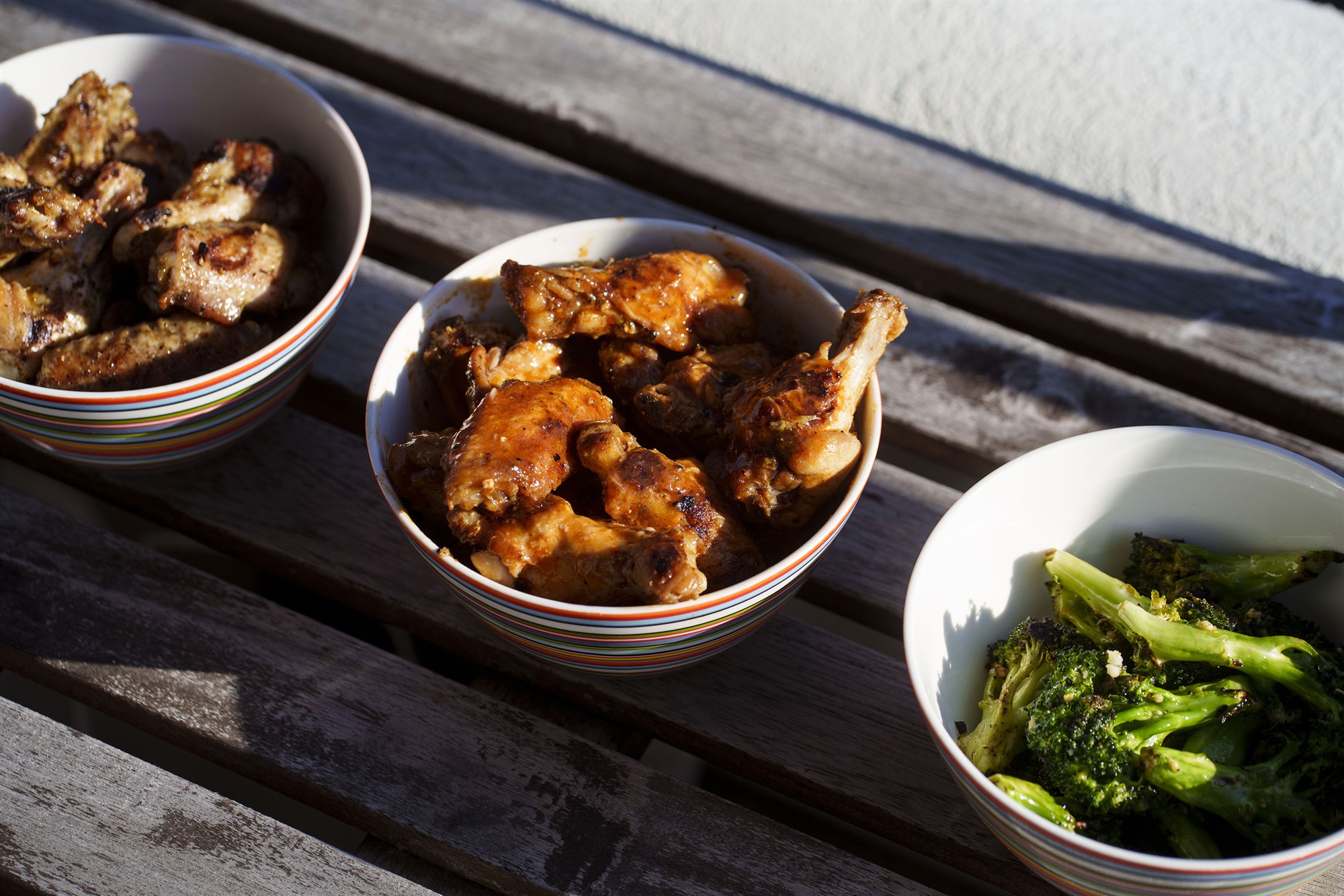 Hálfgrillaðir kjúklingavængir