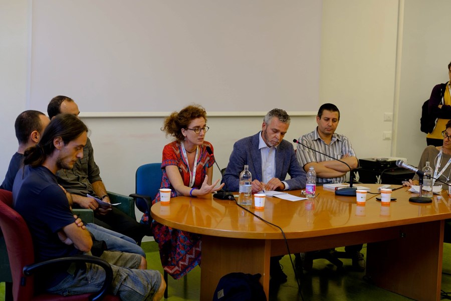 Barbara Abdeni Massaad rakti forsögu bókaútgáfunnar á viðburði á Slow Food-hátíðinni sem haldin var í Tórínó í haust.