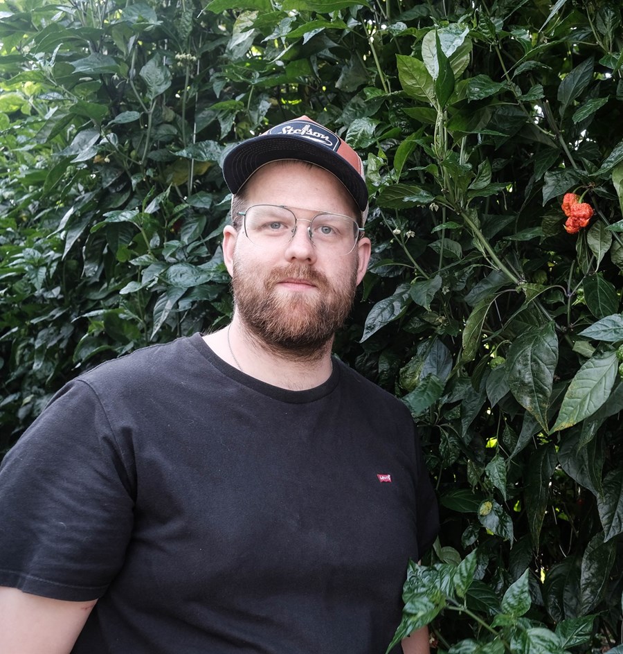 Óli Finnsson, garðyrkjubóndi í Heiðmörk í Laugarási