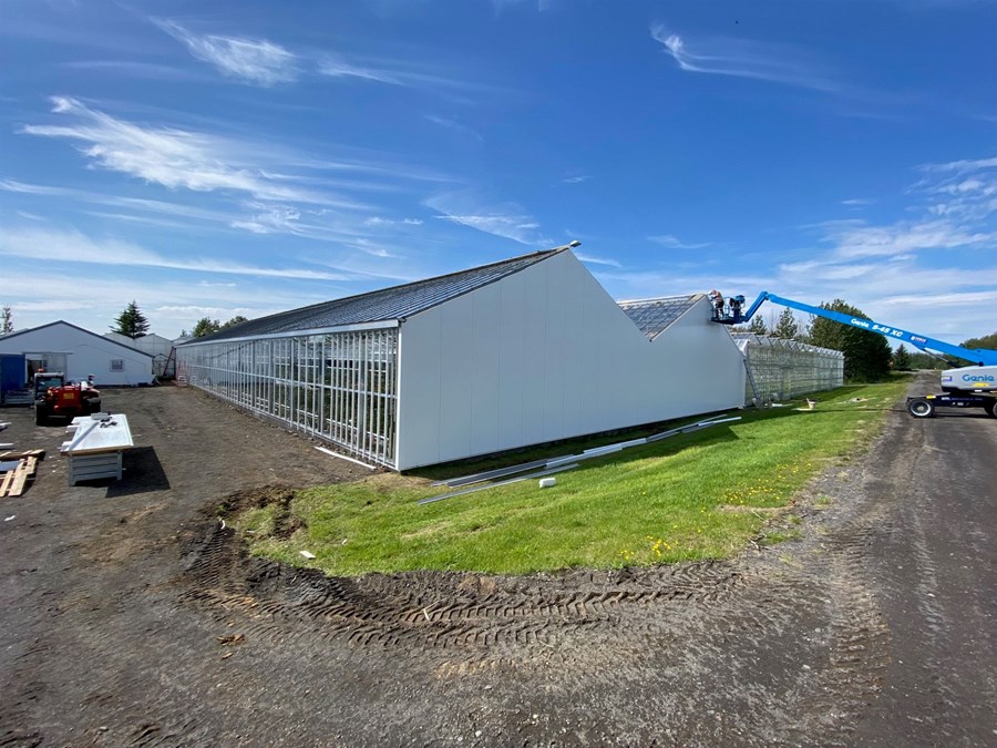 Frá framkvæmdunum á Espiflöt.