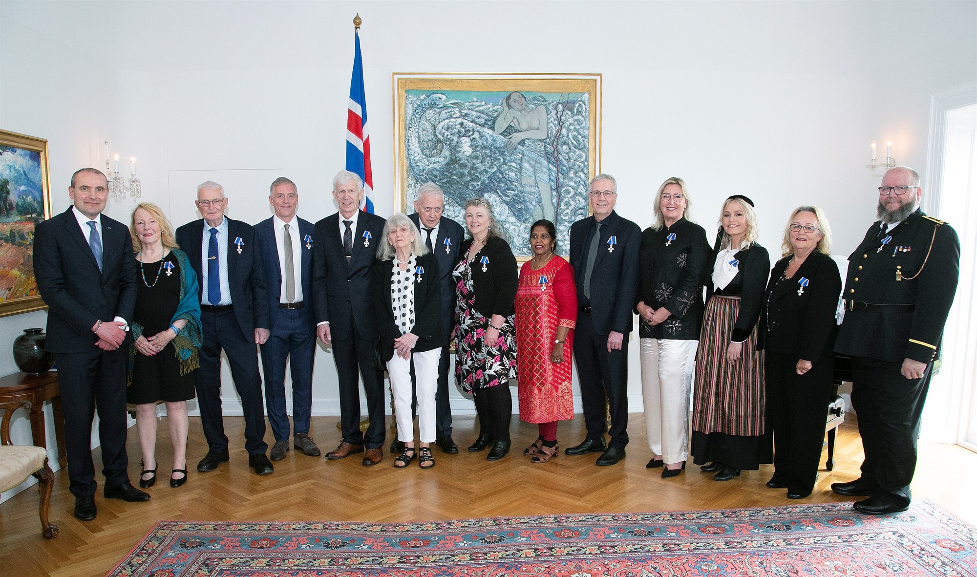 Jóhanna og Aðalgeir sæmd riddarakrossinum