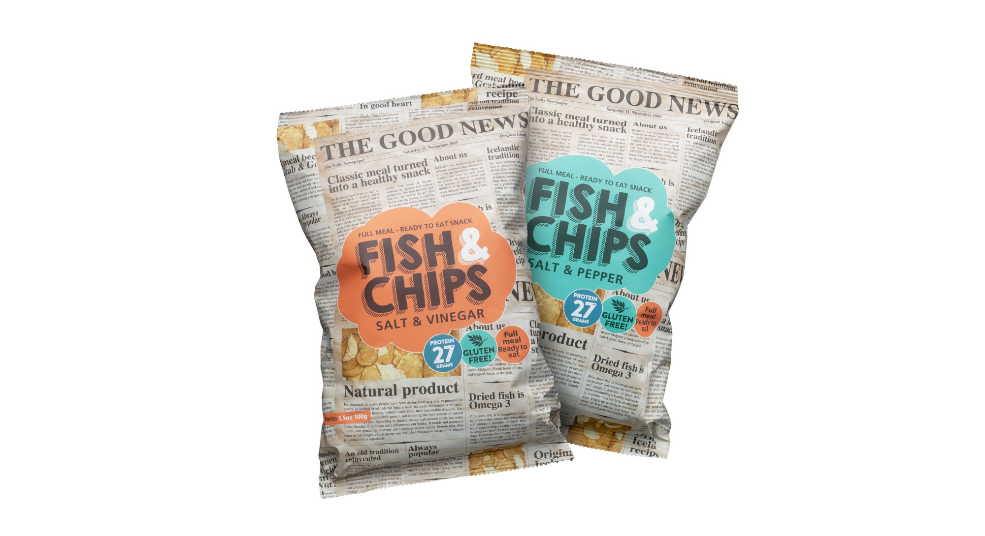 Íslenskt snakk hlýtur alþjóðleg verðlaun fyrir umbúðahönnun