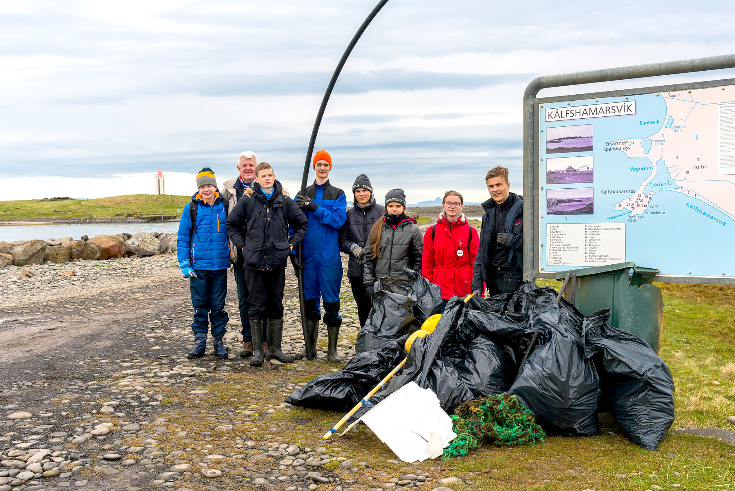 Gríðarlegt magn af rusli safnaðist í fjöruhreinsunarátaki