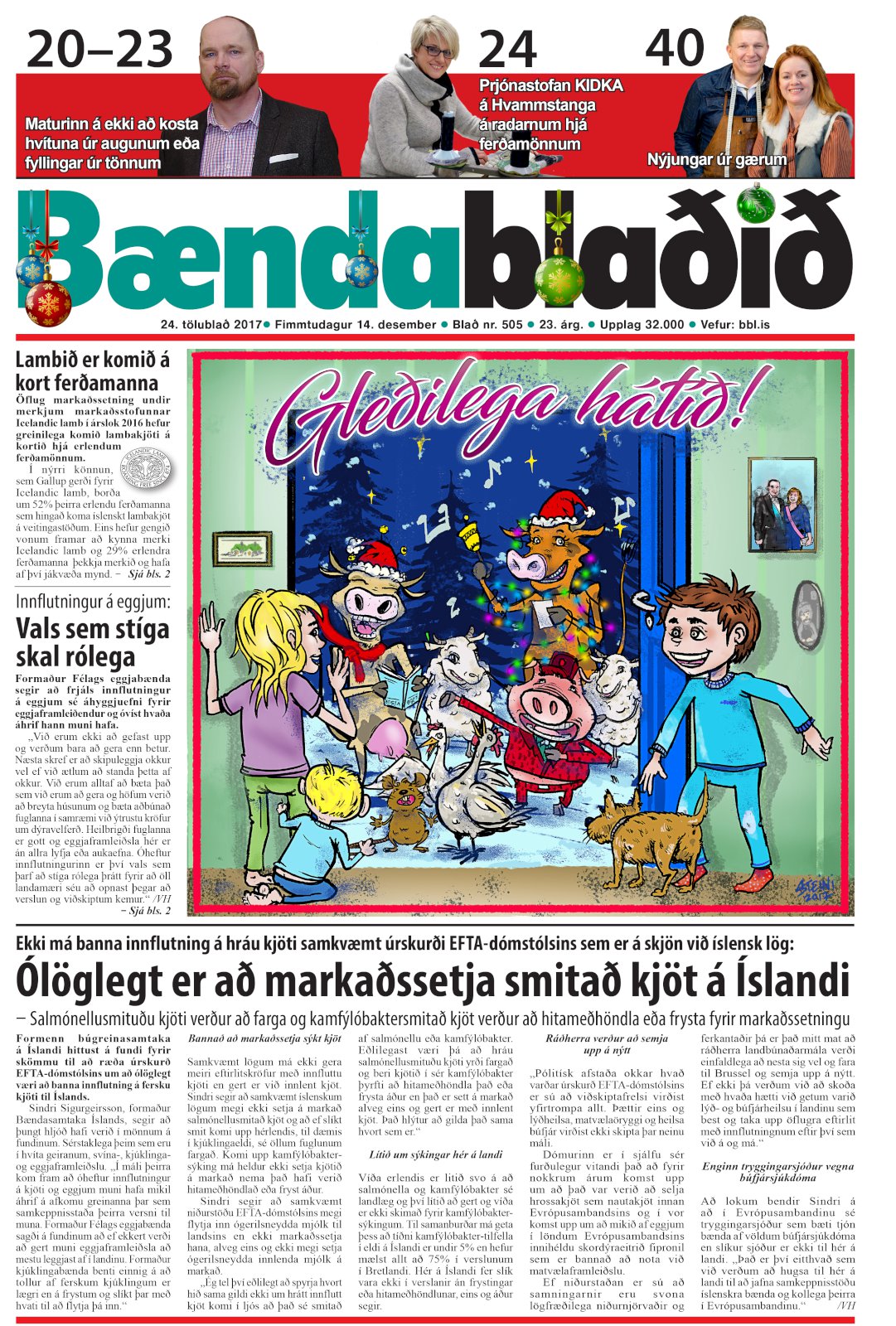Bændablaðið 24. tbl. 2017. árg.