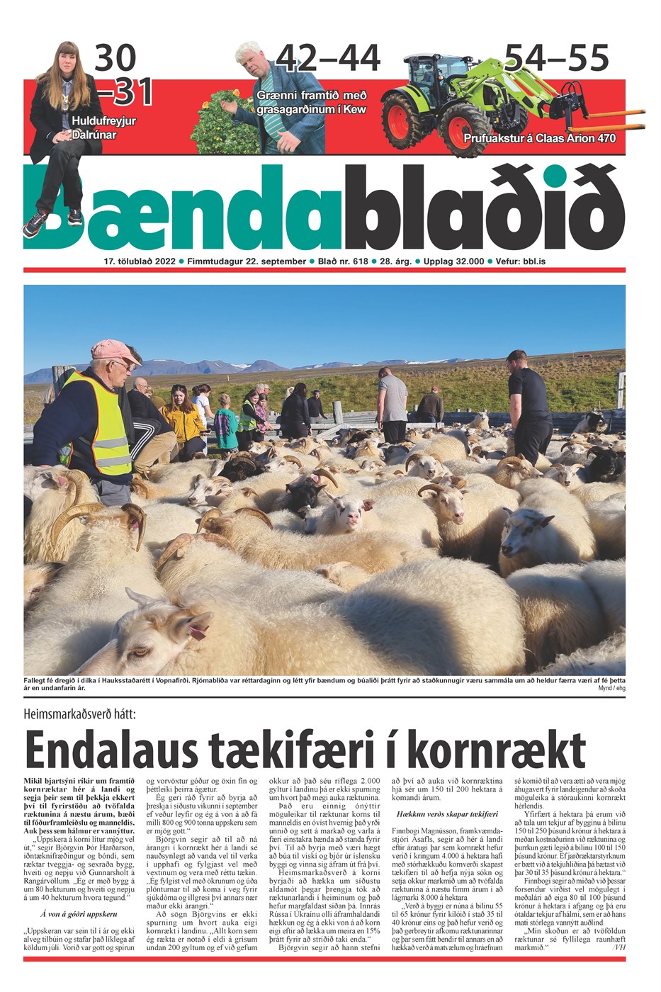 Bændablaðið 17. tbl. 2022. árg.