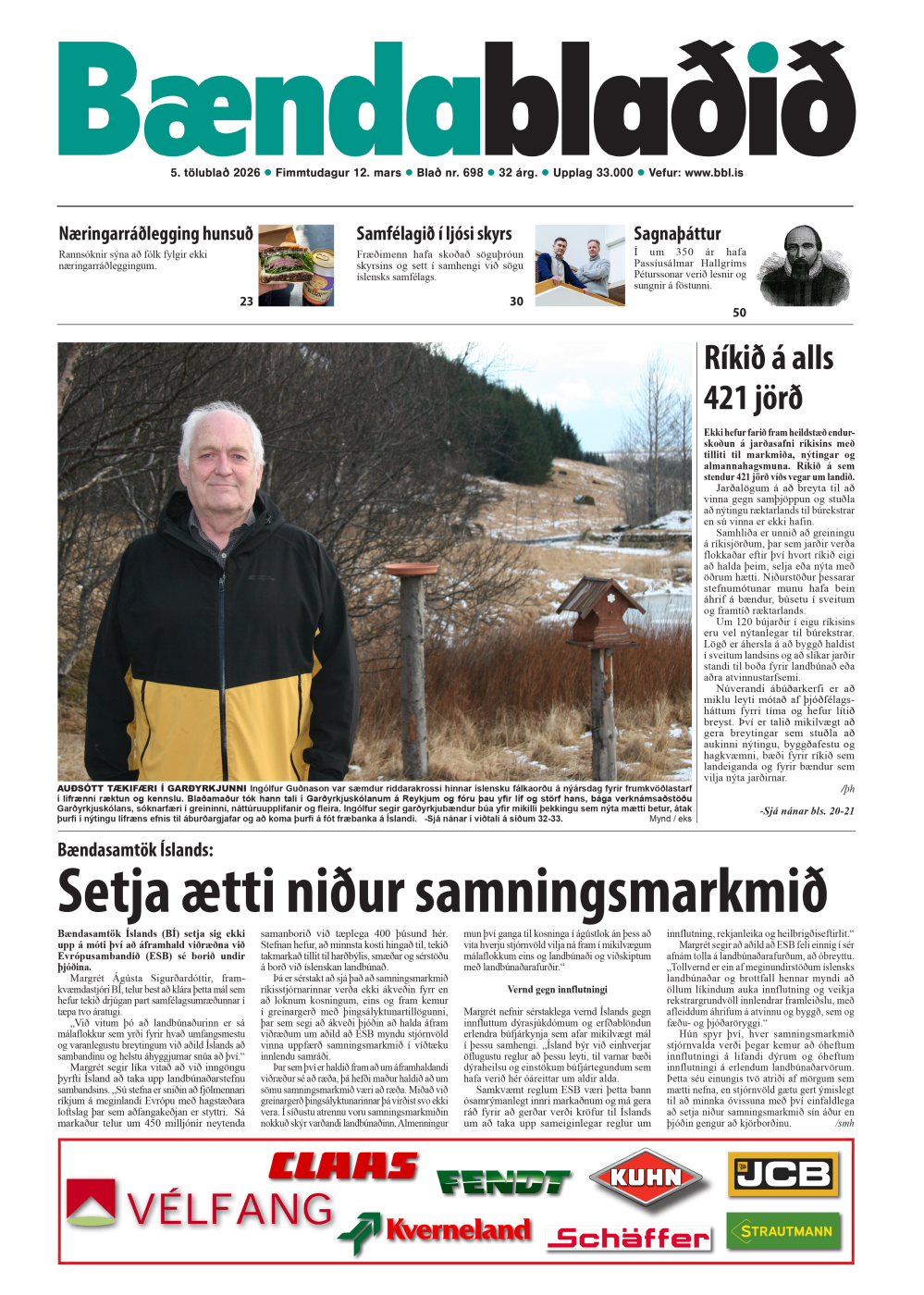 Bændablaðið 5. tbl. 2026. árg.