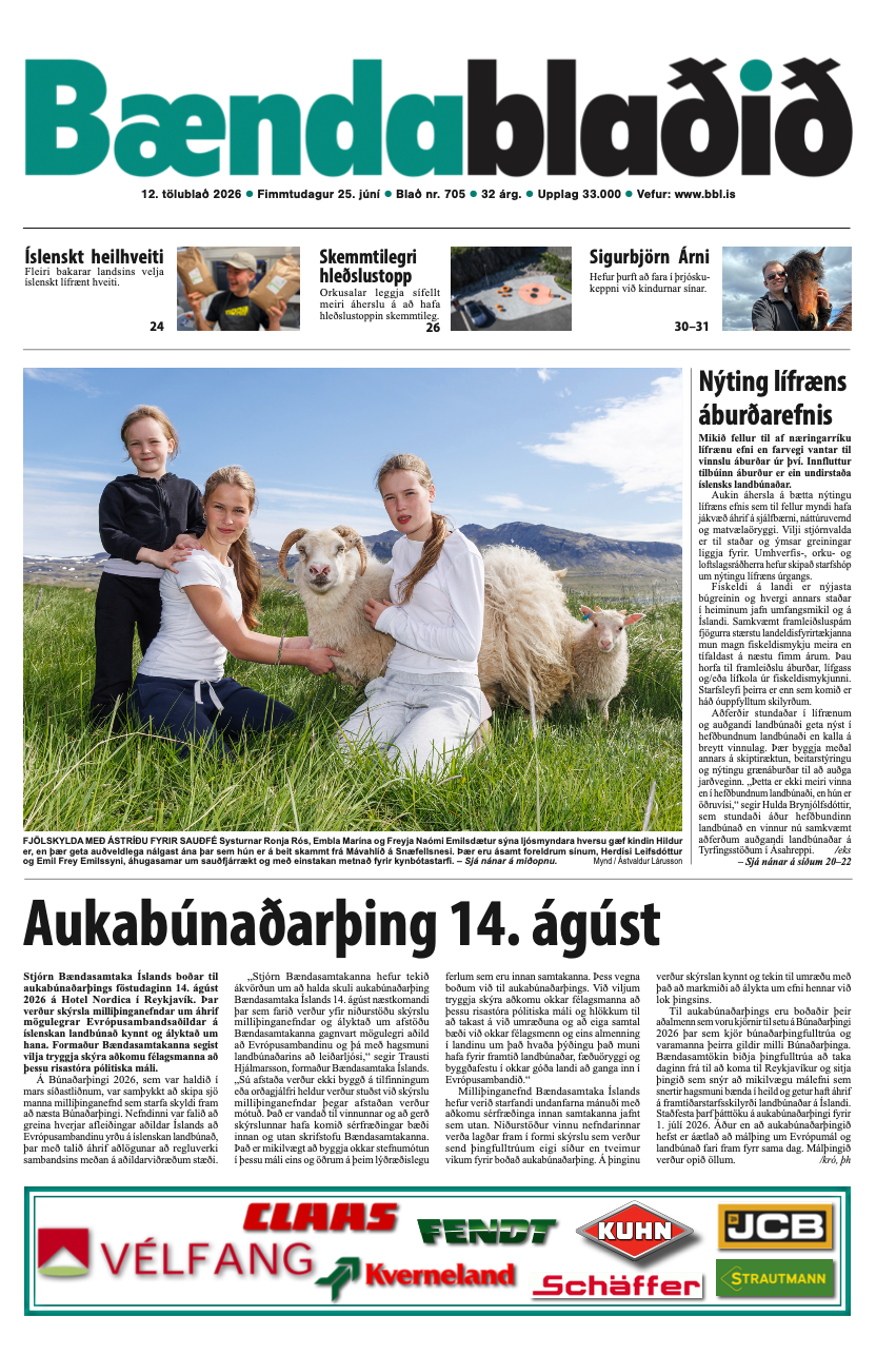 Bændablaðið 12. tbl. 2026. árg.