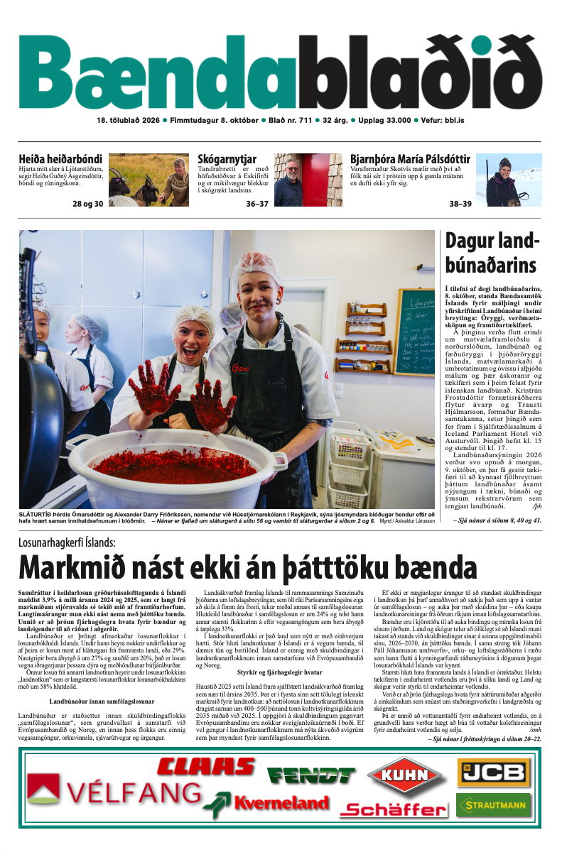 Bændablaðið 18. tbl. 2026. árg.