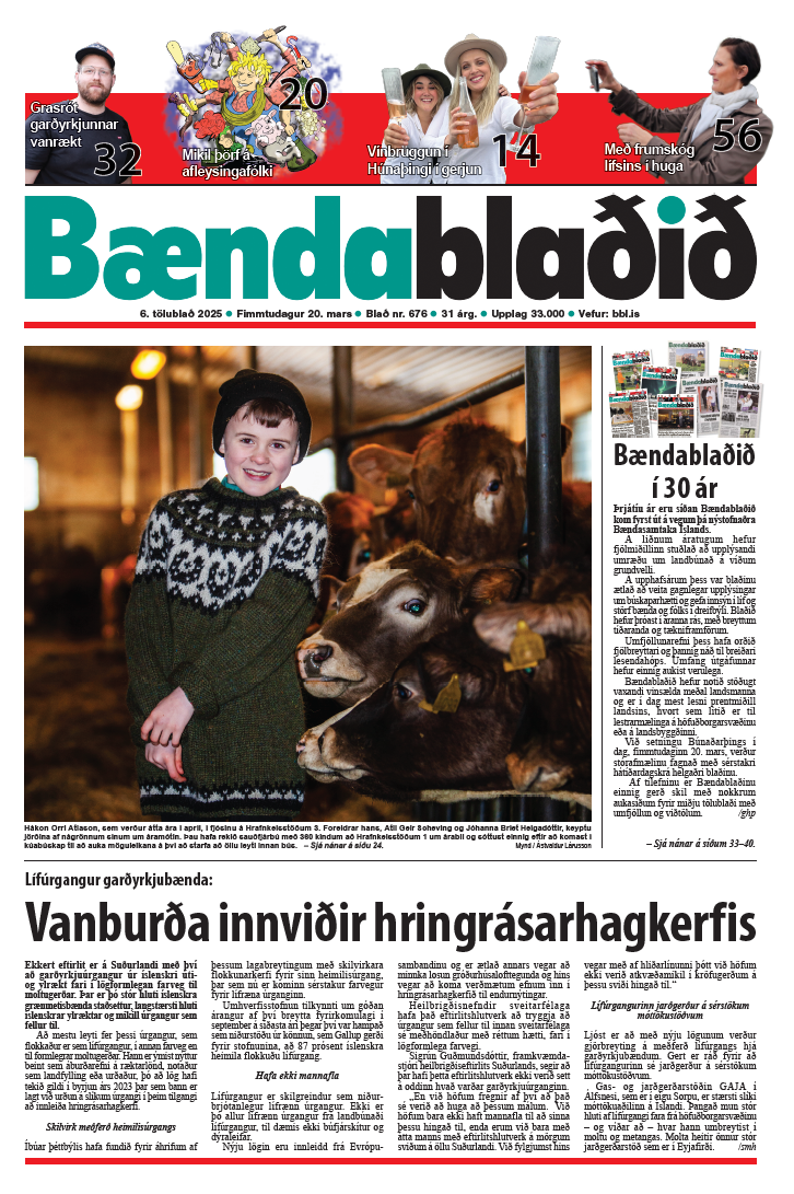 Bændablaðið 6. tbl. 2025. árg.