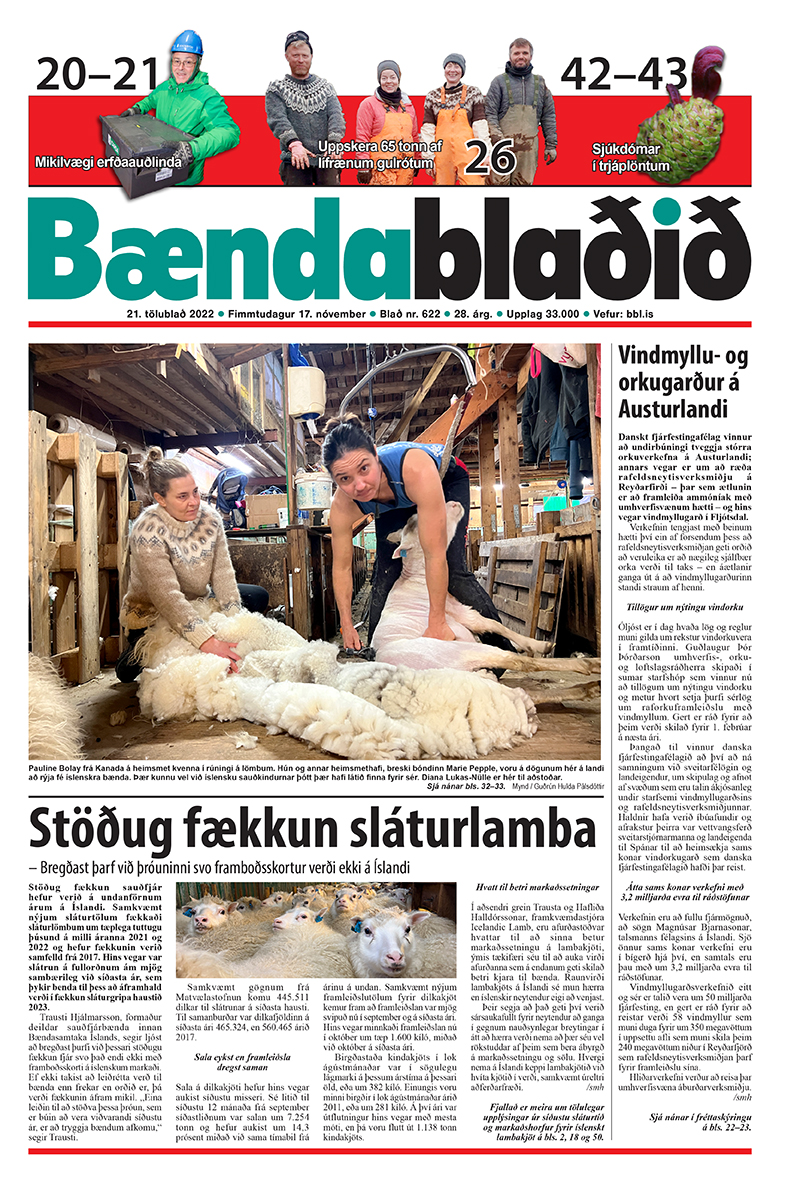 Bændablaðið 21. tbl. 2022. árg.
