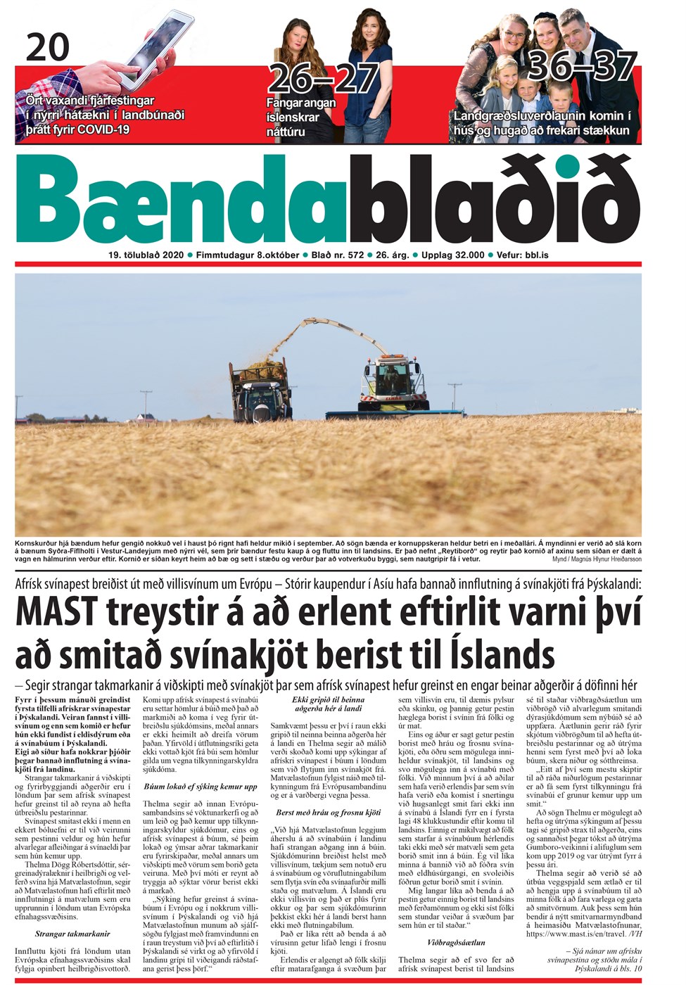 Bændablaðið 19. tbl. 2020. árg.