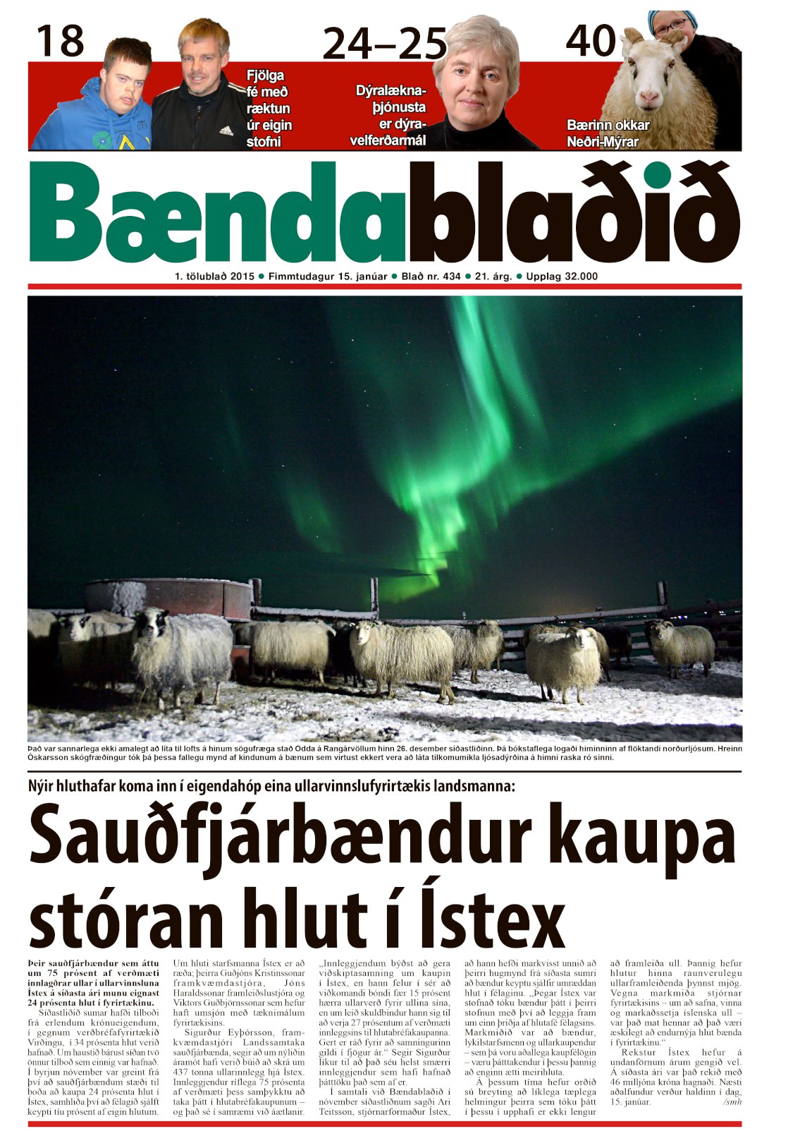 Bændablaðið 1. tbl. 2015. árg.