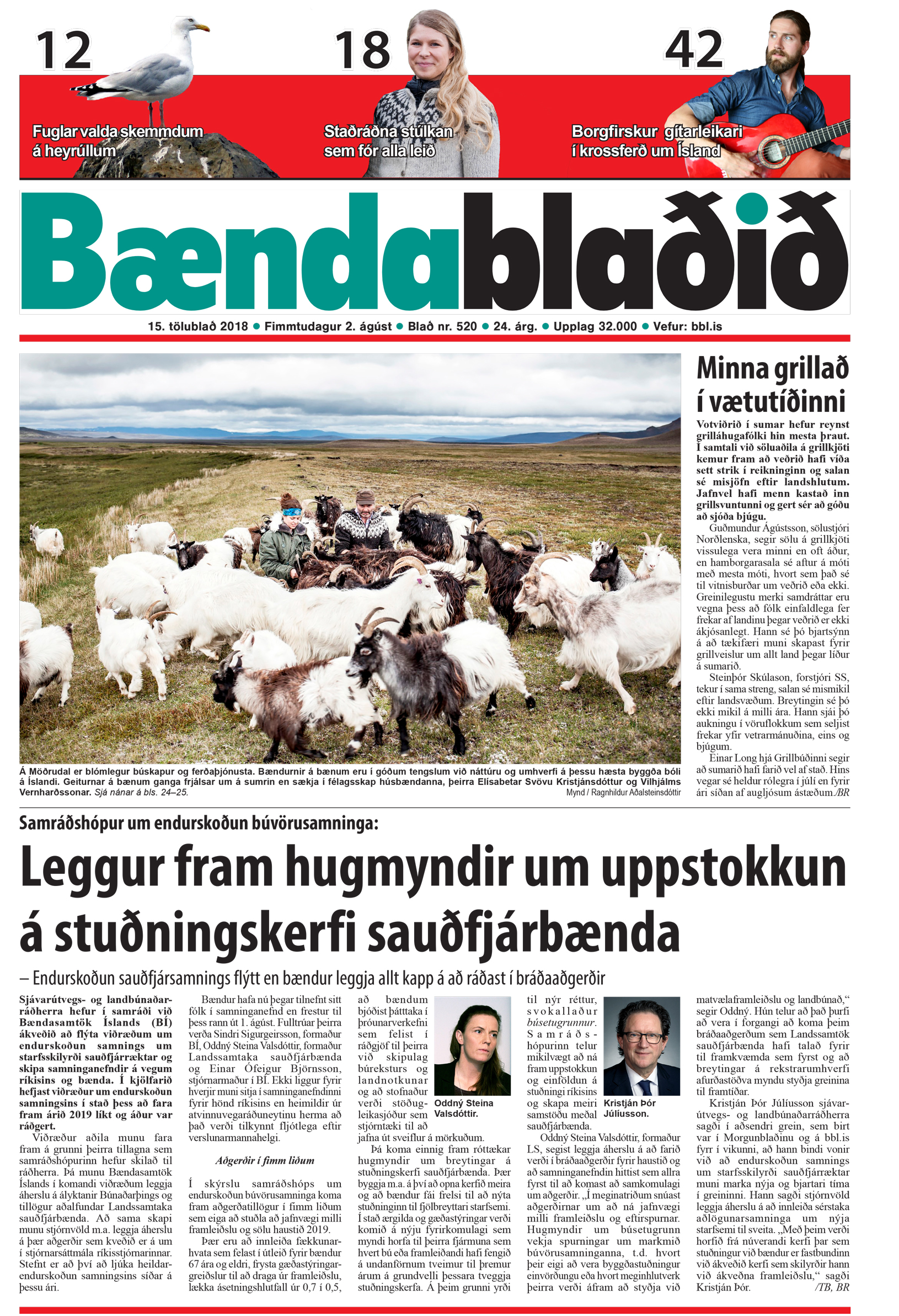 Bændablaðið 15. tbl. 2018. árg.