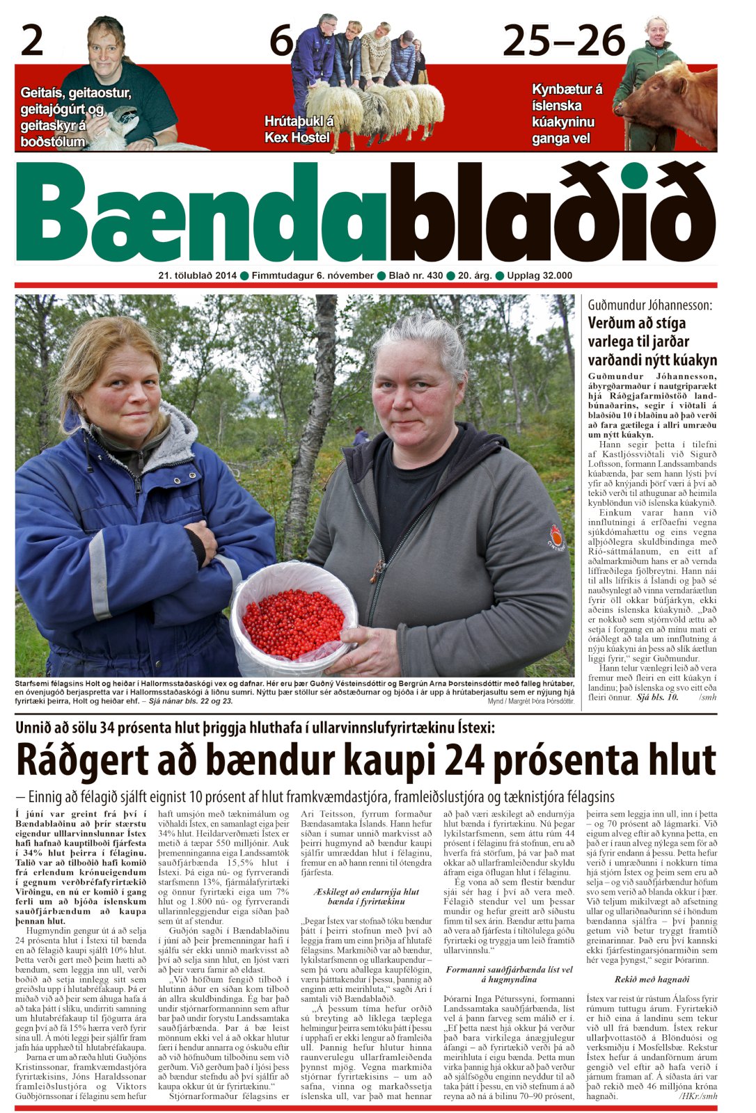 Bændablaðið 21. tbl. 2014. árg.
