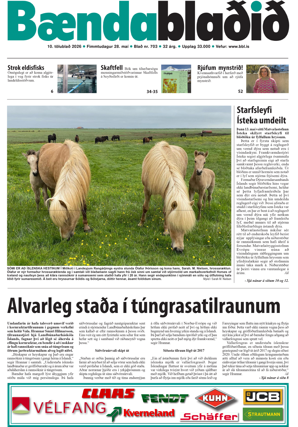 Bændablaðið 10. tbl. 2026. árg.
