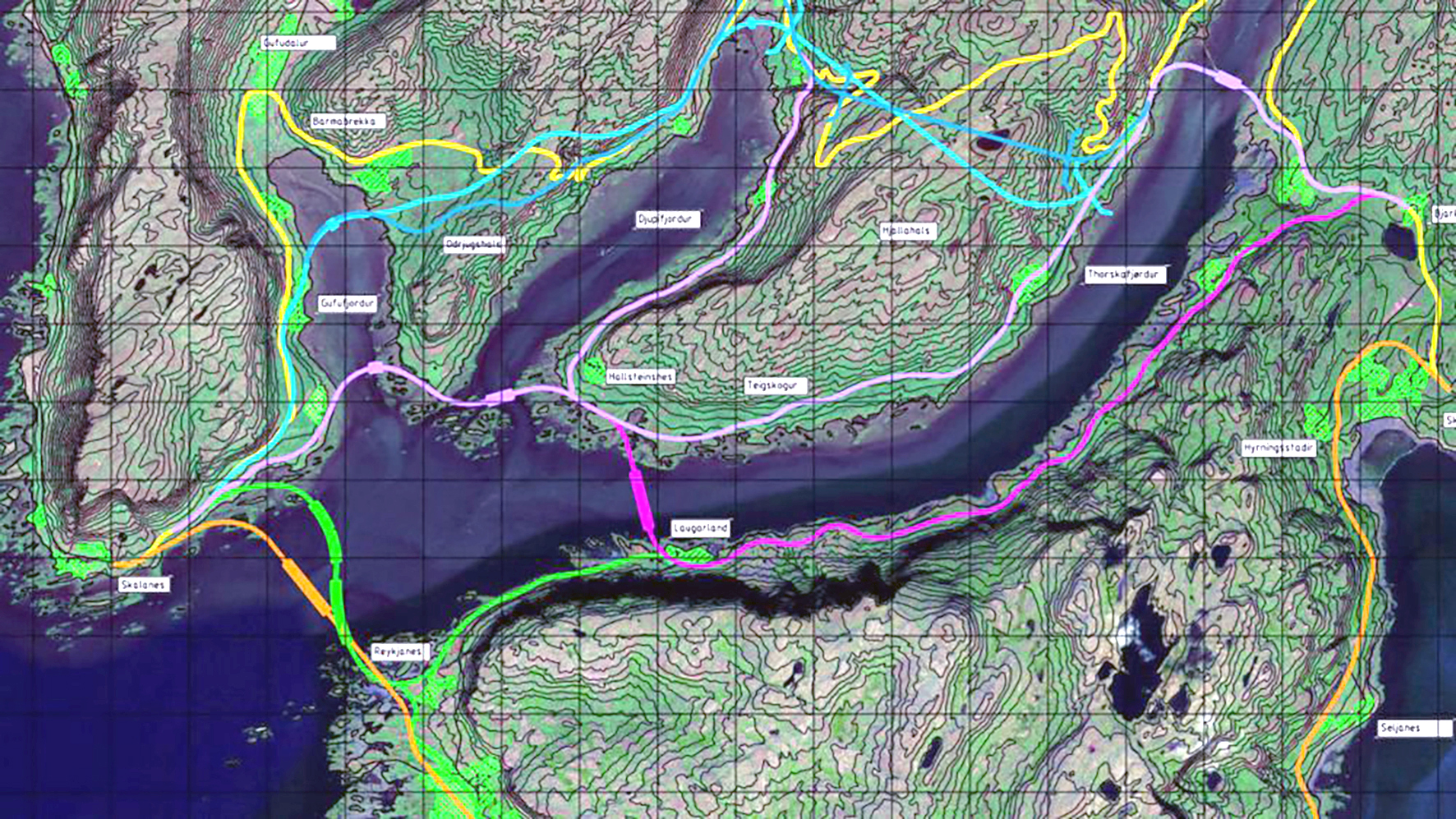 Norskir ráðgjafar vilja þvera Þorskafjörð