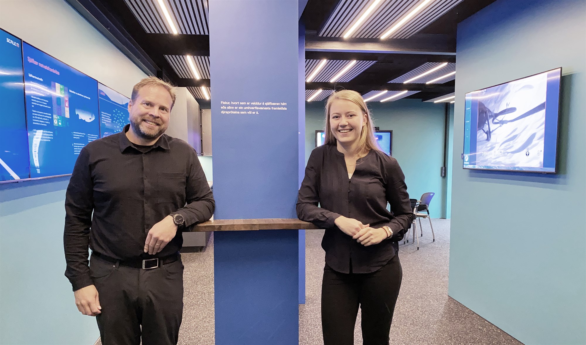 Fyrsta fræðslumiðstöð landsins um fiskeldi hefur verið opnuð í 101 Reykjavík