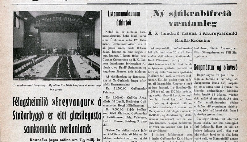 Óráðin örlög Freyvangs