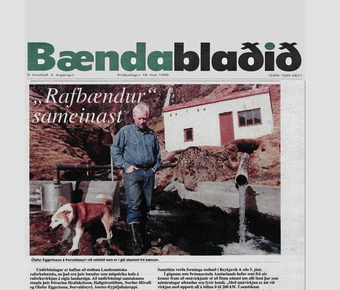Rafbændur sameinast árið 1999