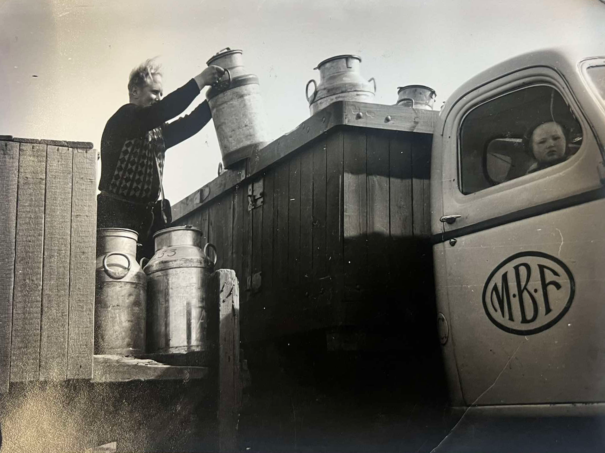 Mjólkurflutningur hjá Mjólkurbúi Flóamanna á Selfossi