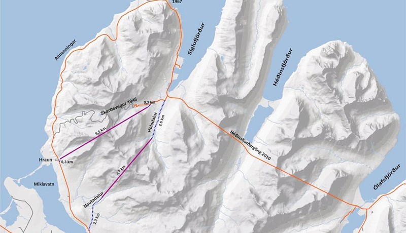 Þingmenn leggja til nýja jarðgangagerð milli Siglufjarðar og Fljóta