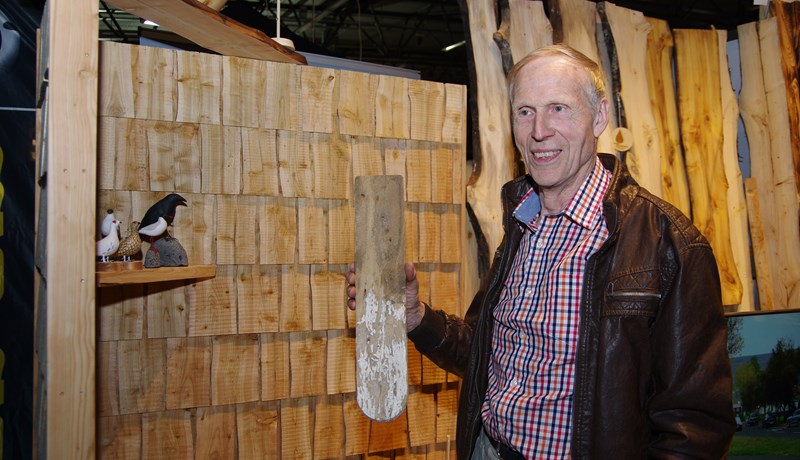 Dæmi um skífur úr tré sem enst hafa í á annað hundrað ár á húsum á Selfossi