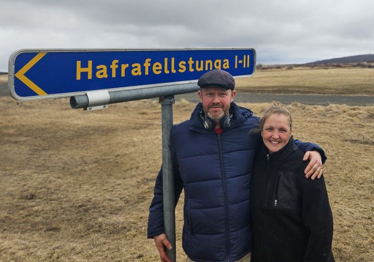 Bjarki Fannar Karlsson og Eyrún Ösp Skúladóttir í Hafrafellstungu.