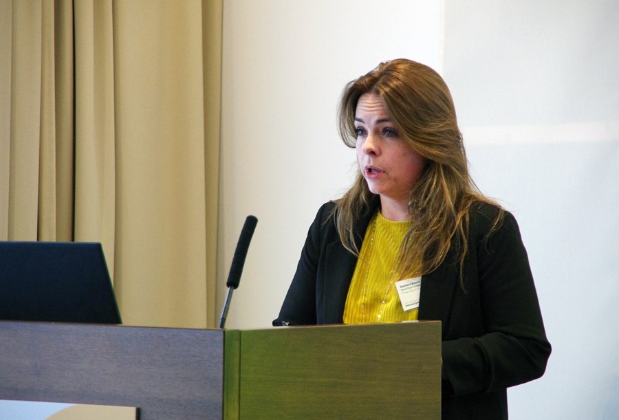 Halldóra Kristín Hauksdóttir var kosin ný inn í stjórn Bænda­samtaka Íslands á nýafstöðnu Búnaðarþingi. Hún á ekki langt að sækja áhugann á félagsmálum bænda, en faðir hennar, Haukur Halldórsson, var lengi formaður Stéttarsambands bænda.Mynd / HKr.