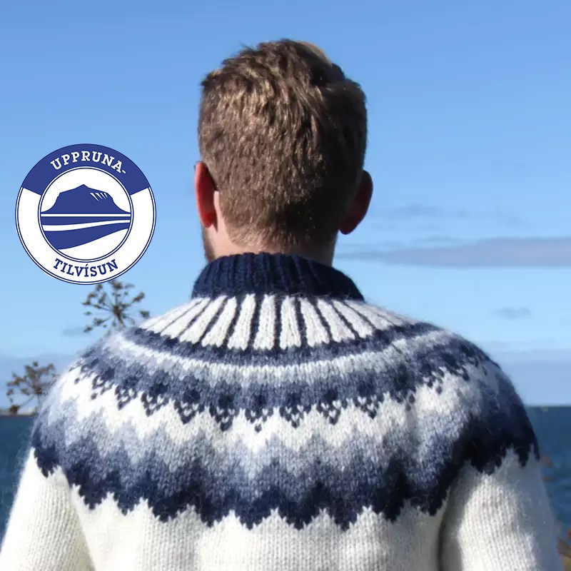Íslensk lopapeysa.