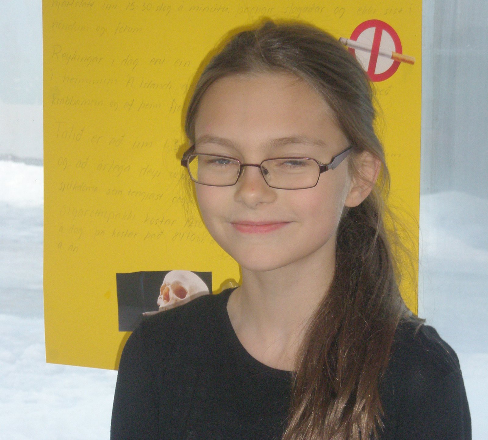 Sporðdreki sem borðar hakk og spaghettí