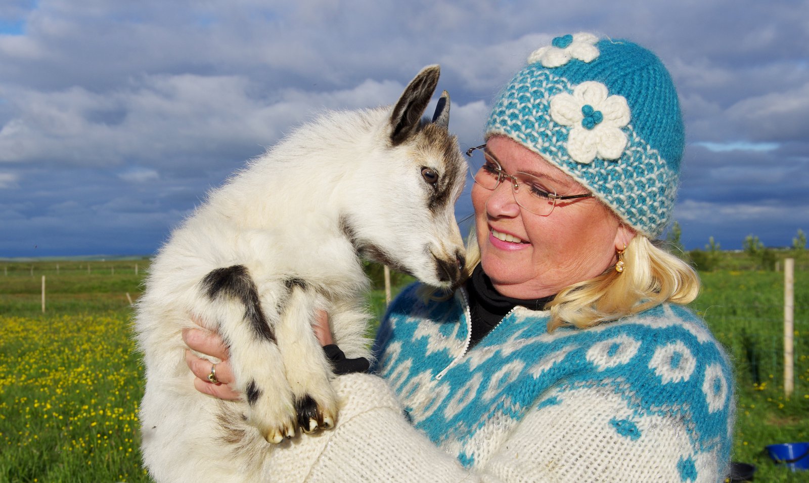 Hárgreiðslumeistari úr höfuðborginni gerðist geitabóndi í Flóanum