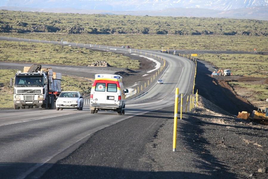 Umferðin á Hringvegi jókst um tæp 4% í ágúst