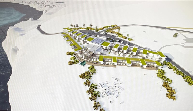 Framkvæmdir ganga vel við lúxushótelið „Höfði Lodge” við Grenivík