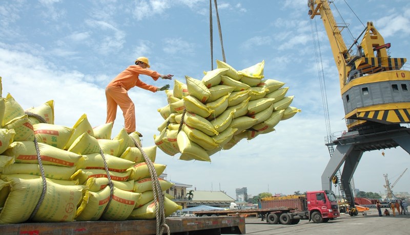 Hrísgrjón til Kína