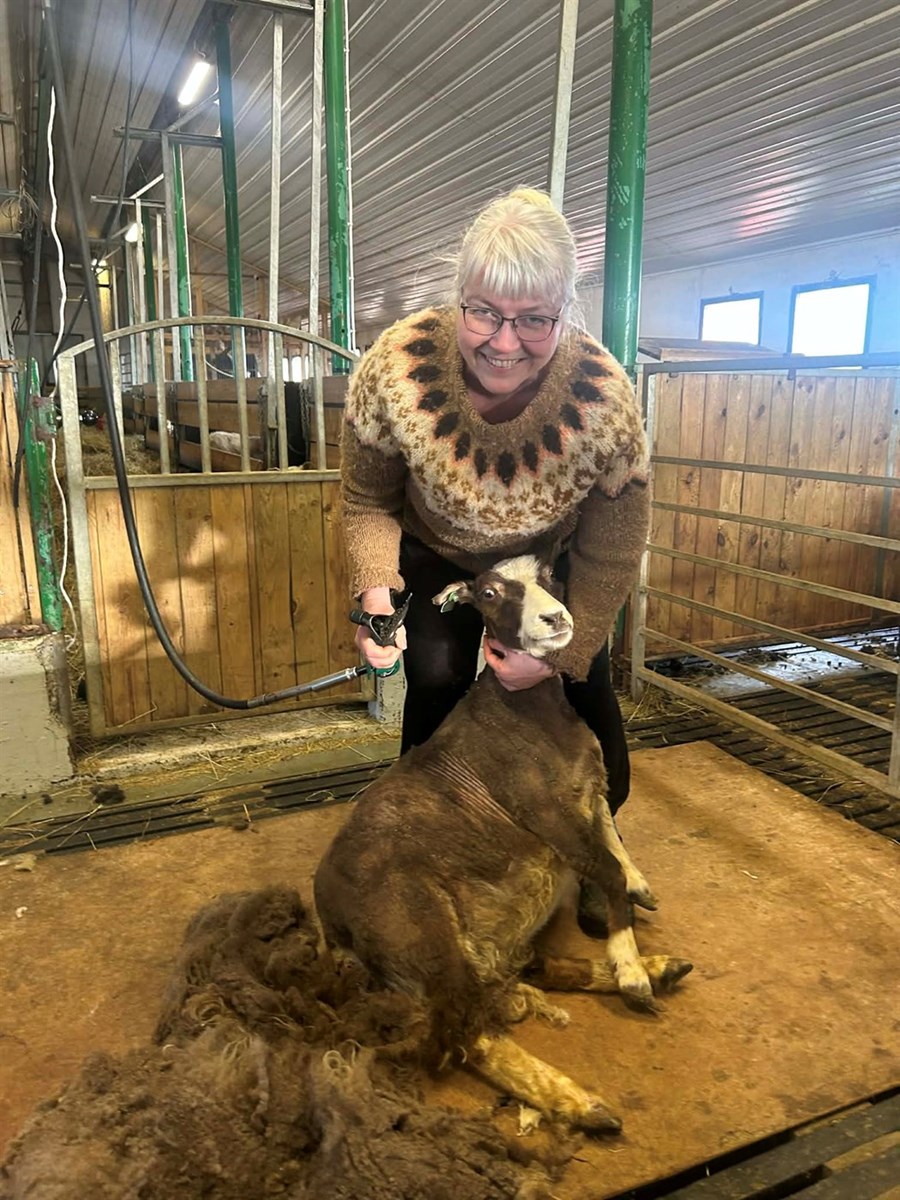 Hulda Brynjólfsdóttir í Uppspuna í Ásahreppi. 