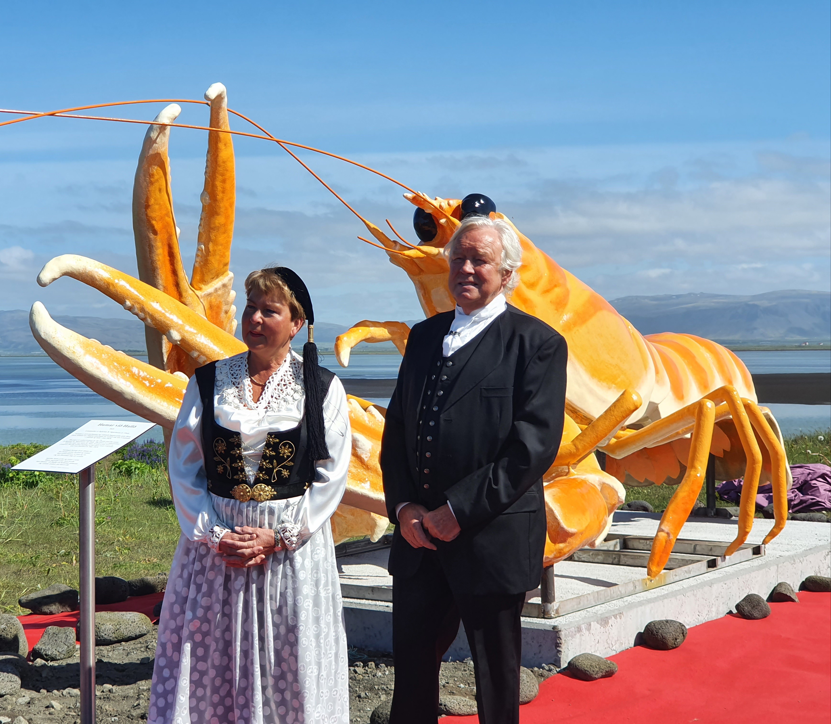 Sex metra humar á þurru landi