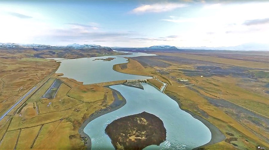 Hvammsvirkjun, skjáskot úr myndbandi