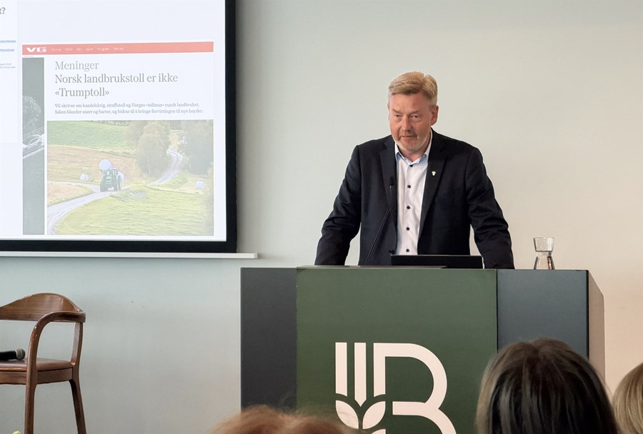 Bjørn Gimming hélt erindi um norskan landbúnað utan Evrópusambandsins.