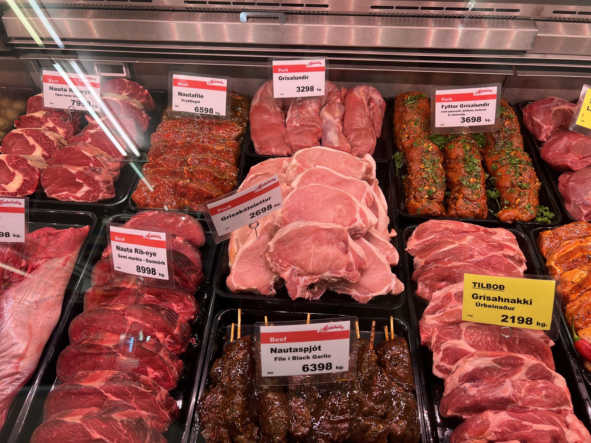 Kjötframleiðsla jókst lítillega á fyrsta þriðjungi ársins