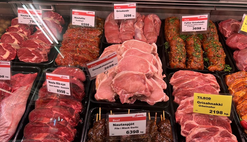 Kjötframleiðsla jókst lítillega á fyrsta þriðjungi ársins