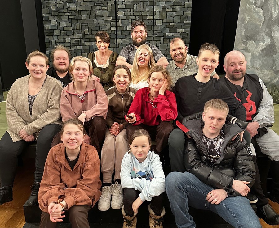 Hér má sjá úrvalslið Leikfélags Hörgdæla