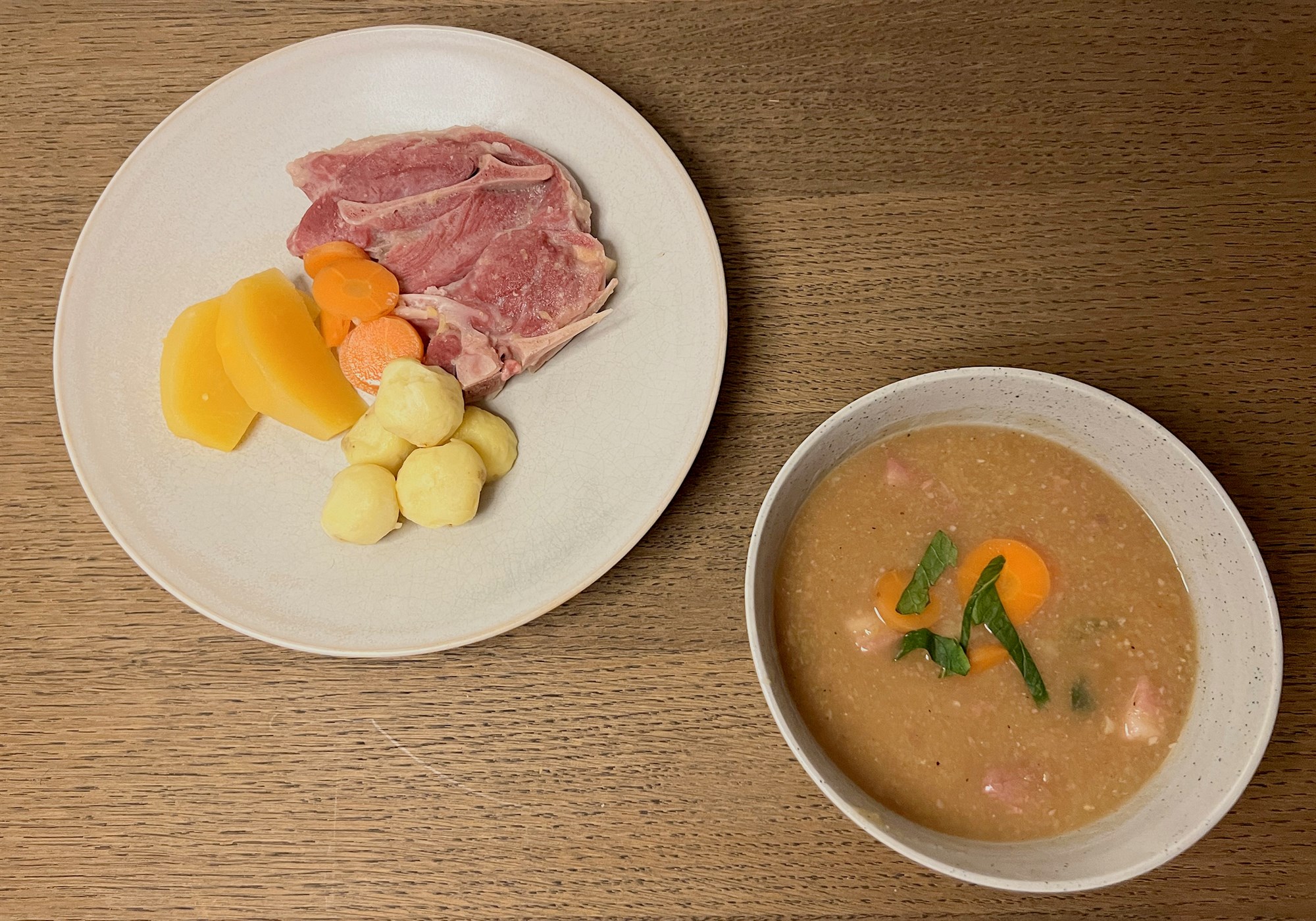 Saltkjöt og baunir, túkall