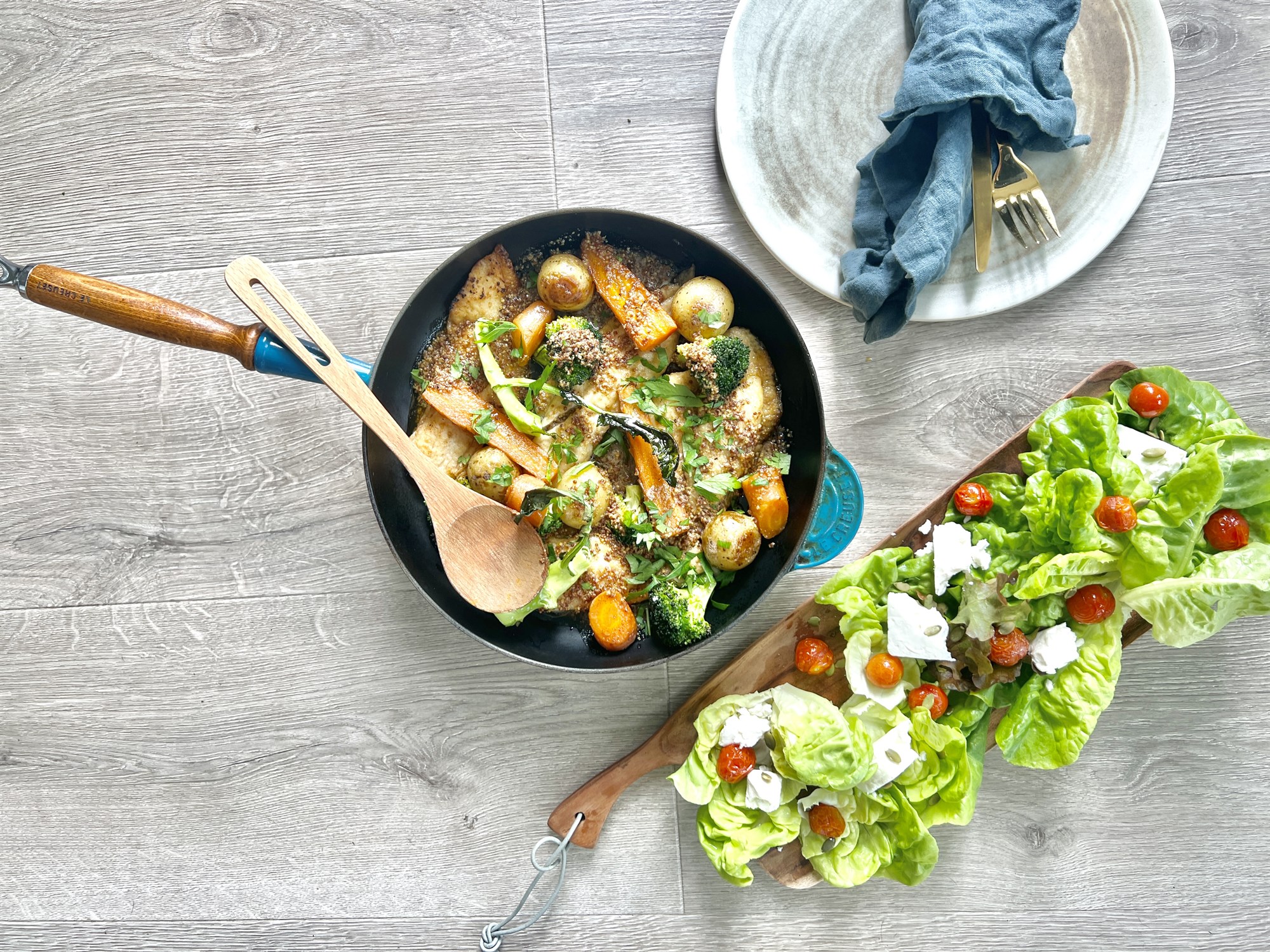 Rauðspretta í pönnu