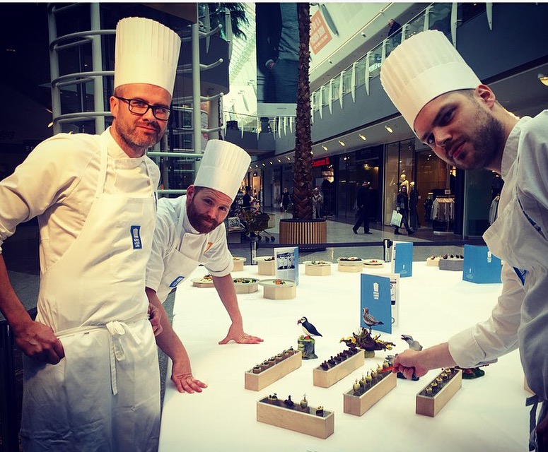 Kokkalandsliðið sýnir kalda borðið