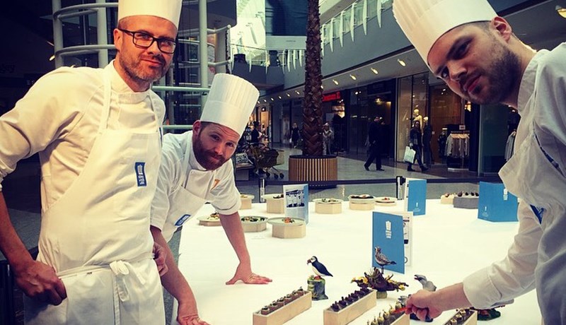 Kokkalandsliðið sýnir kalda borðið